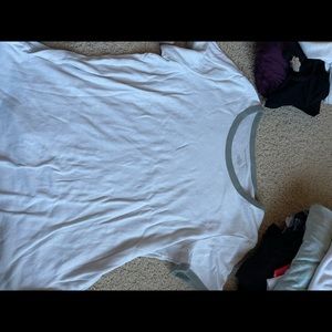 white basic with grey on the rim american eagle